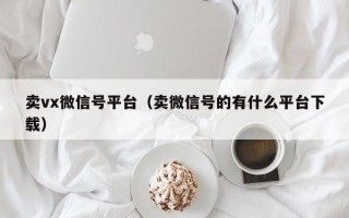 卖vx微信号平台（卖微信号的有什么平台下载）