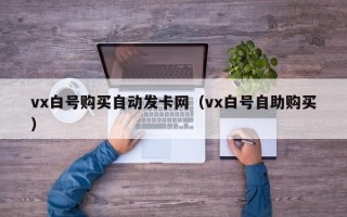 vx白号购买自动发卡网（vx白号自助购买）