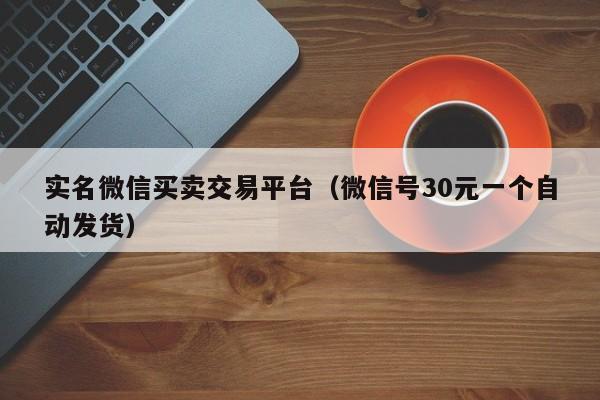 实名微信买卖交易平台（微信号30元一个自动发货）-第1张图片-marine老号网