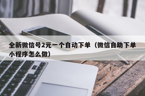 全新微信号2元一个自动下单（微信自助下单小程序怎么做）-第1张图片-marine老号网